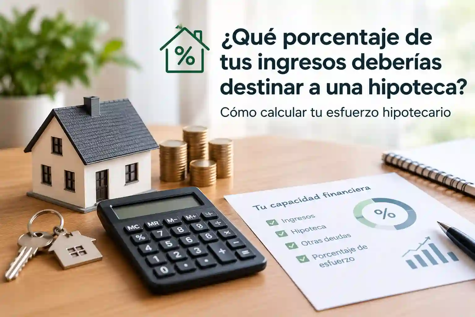 Calculadora de esfuerzo hipotecario